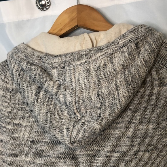 H&M L.O.G.G. Mens Hooded Gray Sweater Long Sleeve 100% cotton Size S - Picture 7 of 12